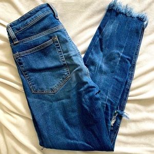 Joes Jeans - fray bottom blue Jean